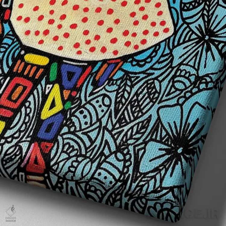 تابلو کسی که دوستش داشتی اثر آرون آلن - نمای نزدیک بافت بوم