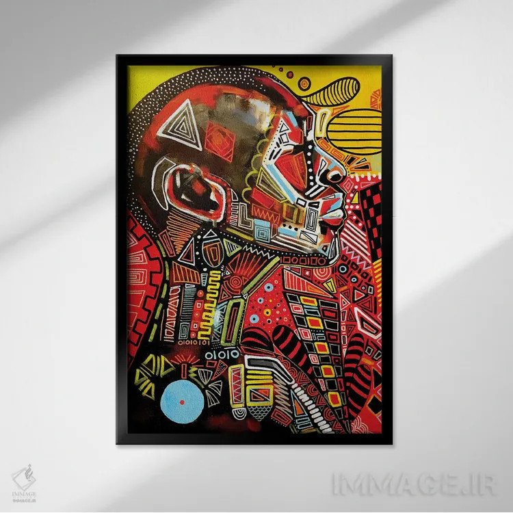 تابلو همه چیز میتوانست خیلی ساده باشد اثر آرون آلن - نمای قابدار مشکی