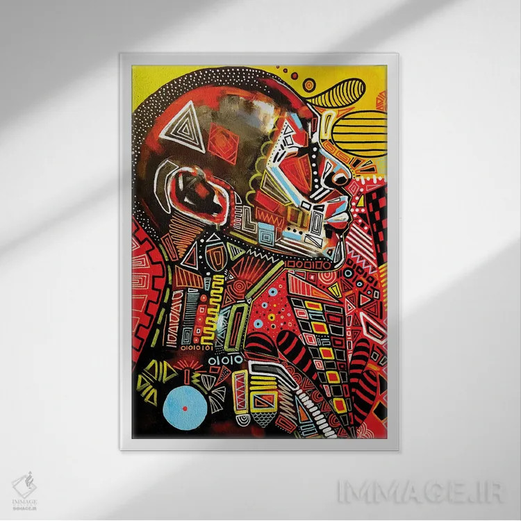 تابلو همه چیز میتوانست خیلی ساده باشد اثر آرون آلن - نمای قابدار سفید