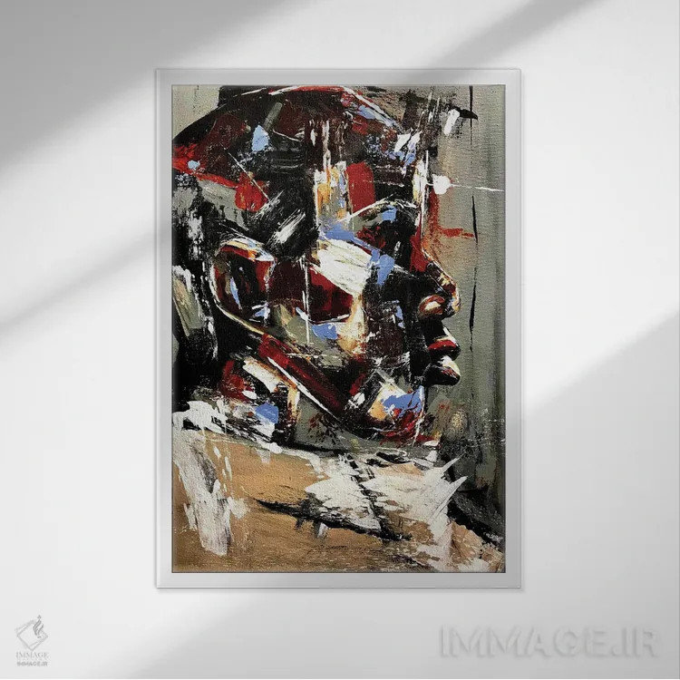 تابلو هر آنچه میخواستم اثر آرون آلن - نمای قابدار سفید