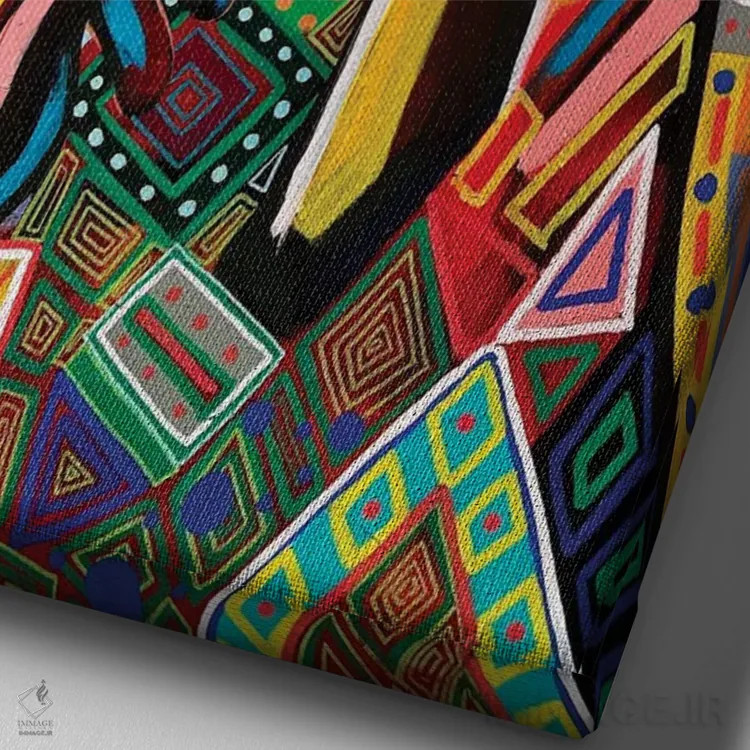 تابلو نحوهای که دوستم داری اثر آرون آلن - نمای نزدیک بافت بوم