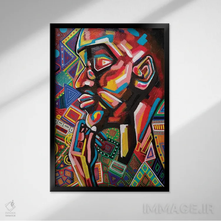 تابلو نحوهای که دوستم داری اثر آرون آلن - نمای قابدار مشکی