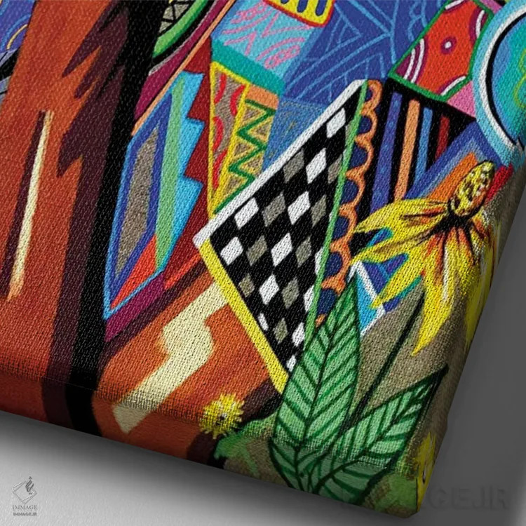 تابلو همیشه تو را به یاد خواهم داشت اثر آرون آلن - نمای نزدیک بافت بوم