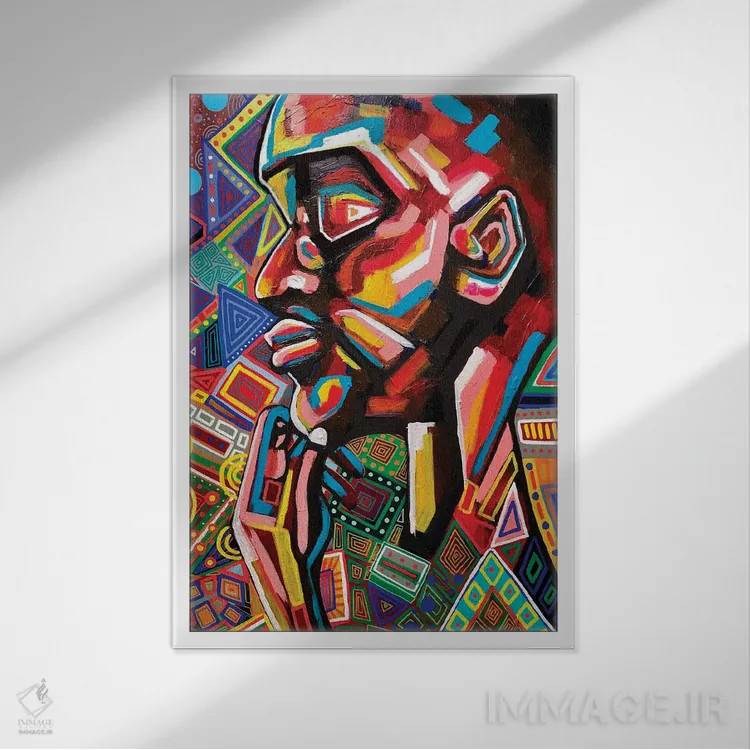 تابلو نحوهای که دوستم داری اثر آرون آلن - نمای قابدار سفید