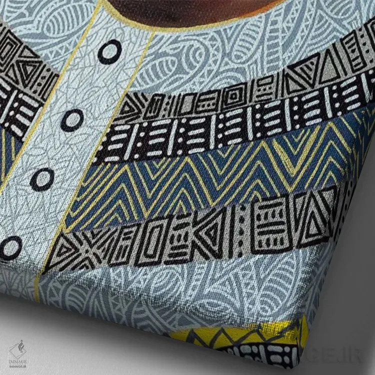 تابلو تمام چیزهایی که هرگز نمیدانستیم اثر آرون آلن - نمای نزدیک بافت بوم