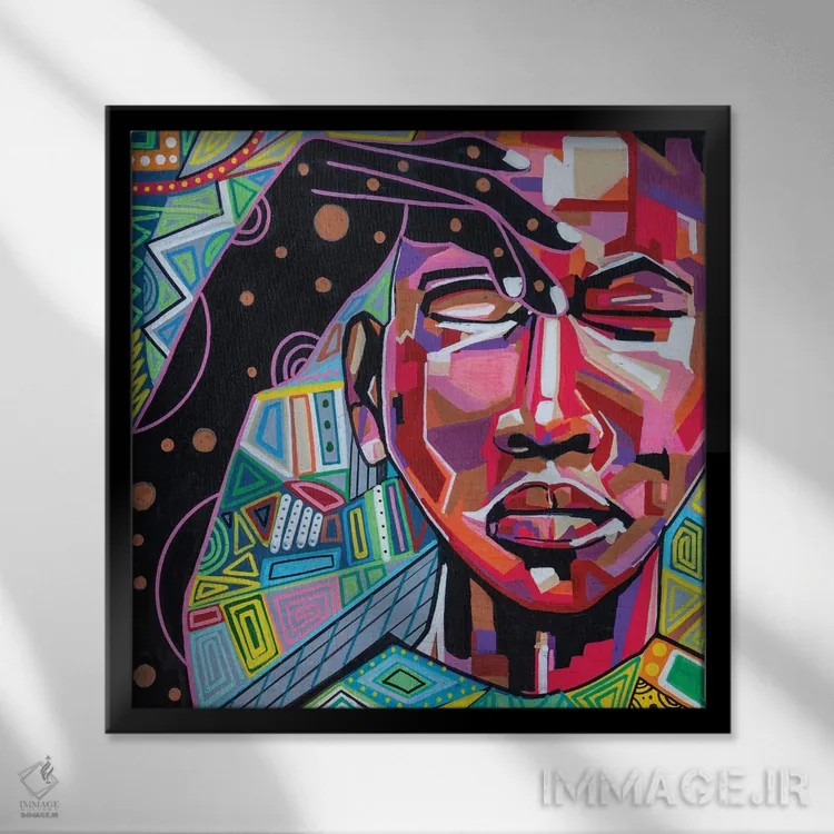 تابلو مایلها جلوتر اثر آرون آلن - نمای قابدار مشکی