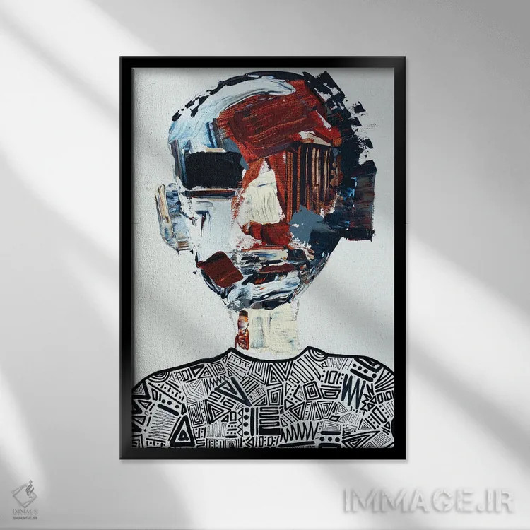 تابلو ابدیت آغاز میشود اثر آرون آلن - نمای قابدار مشکی