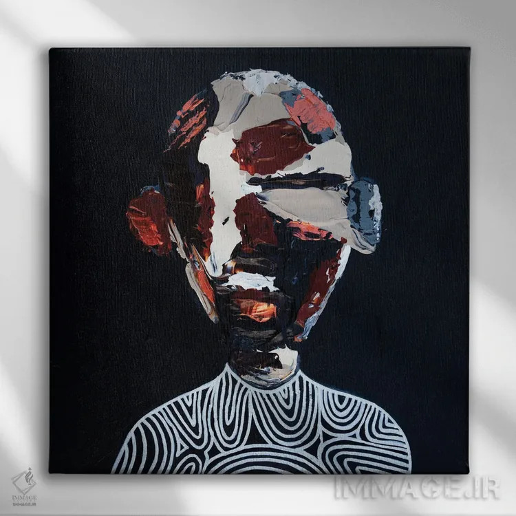 تابلو لبهٔ نیمهشب اثر آرون آلن - نمای روبهرو روی دیوار