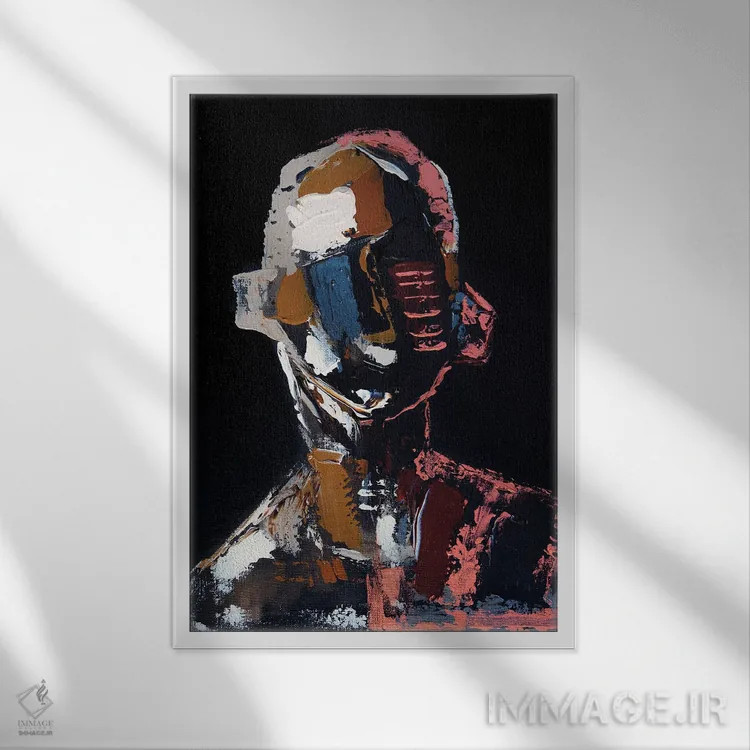 تابلو رنگهایی که خورشید آفرید اثر آرون آلن - نمای قابدار سفید