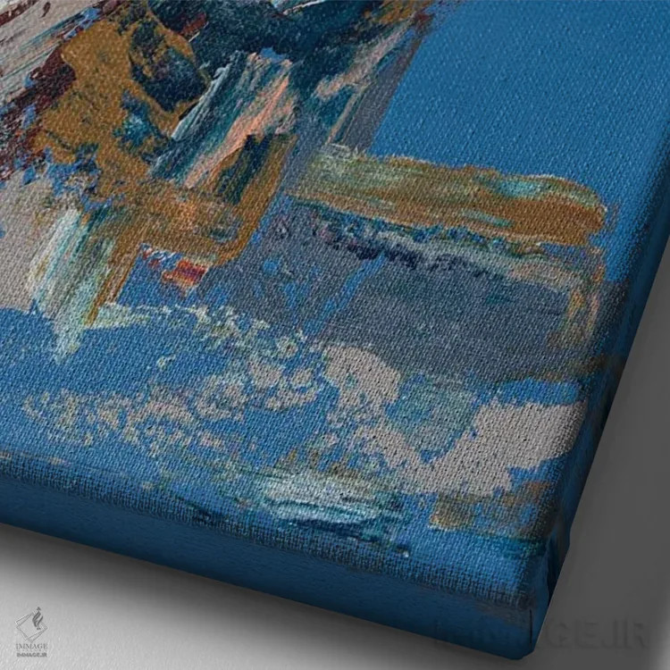 تابلو هیچ راه دیگری نیست اثر آرون آلن - نمای نزدیک بافت بوم