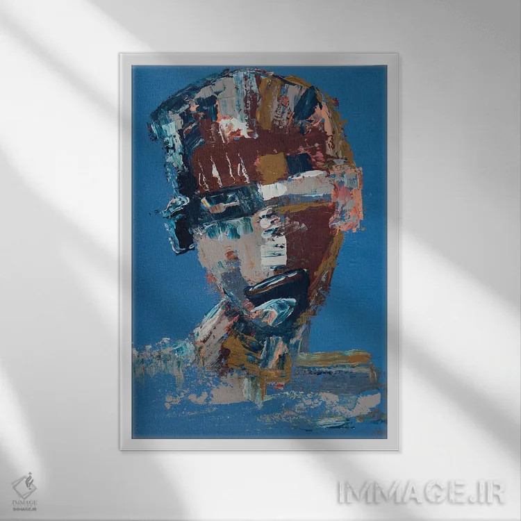 تابلو هیچ راه دیگری نیست اثر آرون آلن - نمای قابدار سفید