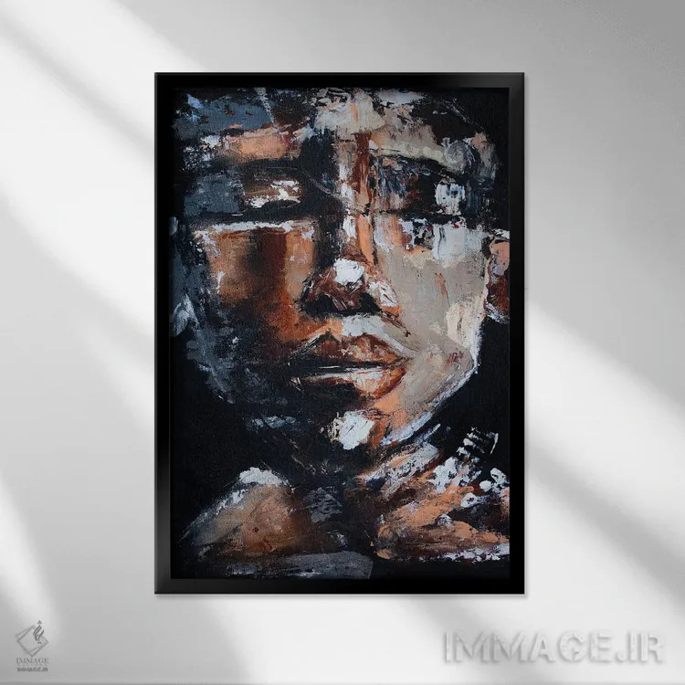 تابلو خیلی دور اثر آرون آلن - نمای قابدار مشکی