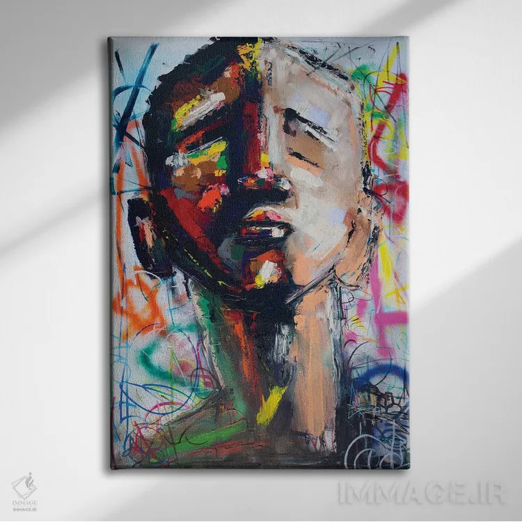 تابلو به هر کجا که بخواهم میدوم اثر آرون آلن - نمای روبهرو روی دیوار