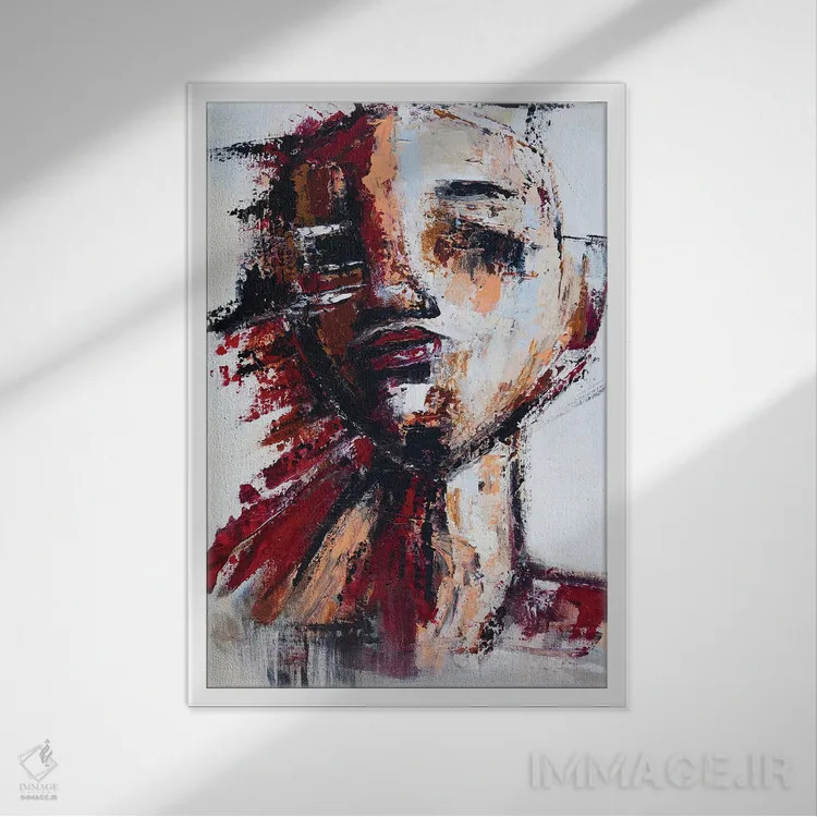 تابلو تمام من اثر آرون آلن - نمای قابدار سفید