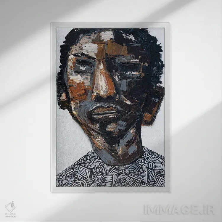 تابلو آخرین بار اول اثر آرون آلن - نمای قابدار سفید