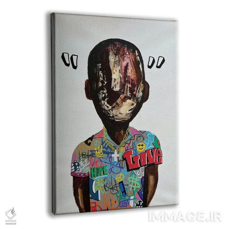 تابلو در میان خطوط اثر آرون آلن - نمای پرسپکتیو محصول