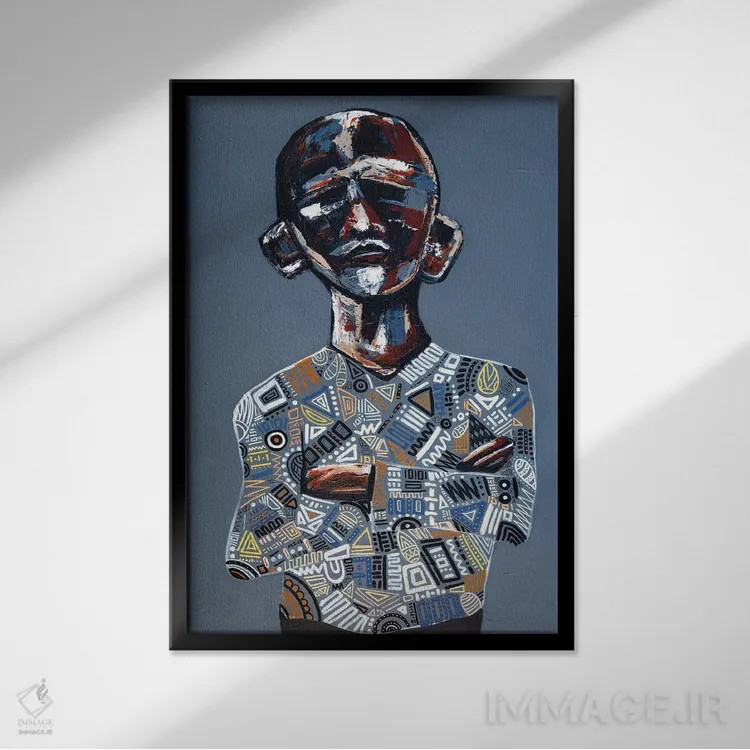 تابلو ما واقعاً باحالیم اثر آرون آلن - نمای قابدار مشکی