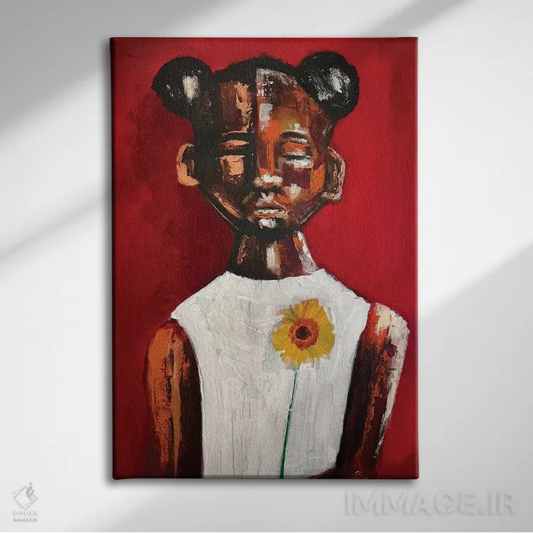 تابلو آخرین گل آفتابگردان اثر آرون آلن - نمای روبهرو روی دیوار