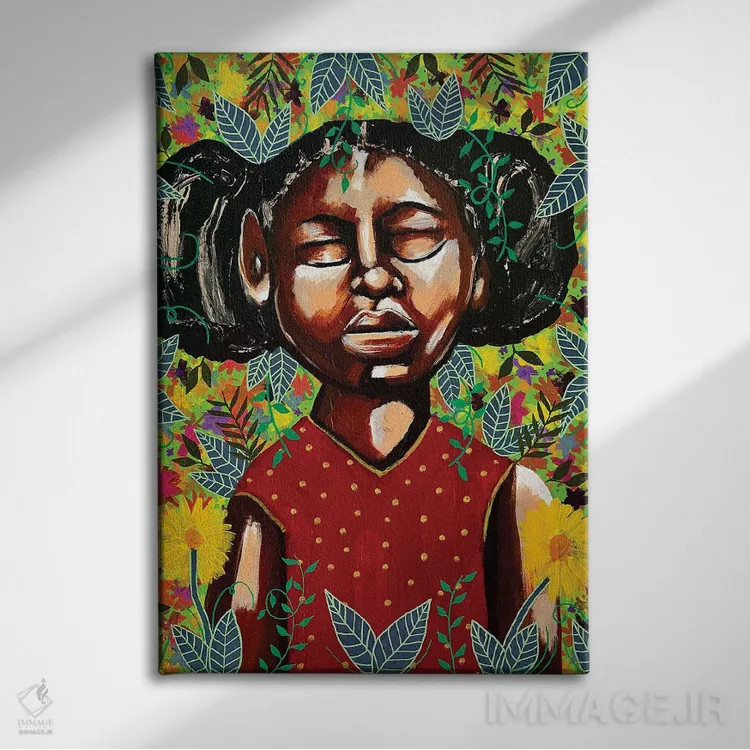 تابلو صبح بخیر آفتاب اثر آرون آلن - نمای روبهرو روی دیوار