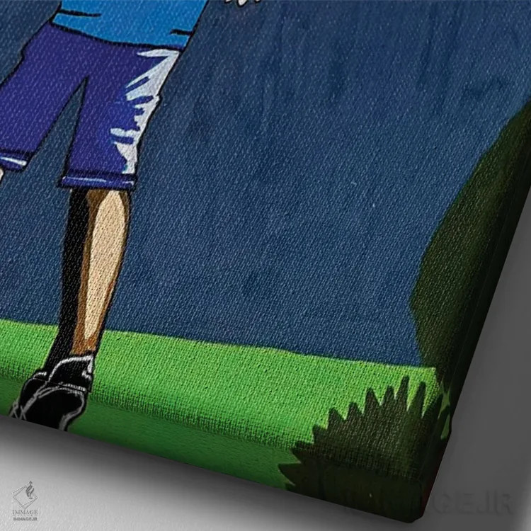 تابلو چند روز از ابدیت اثر آرون آلن - نمای نزدیک بافت بوم