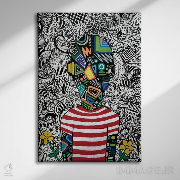 تابلو در لحظه اثر آرون آلن - نمای روبهرو روی دیوار