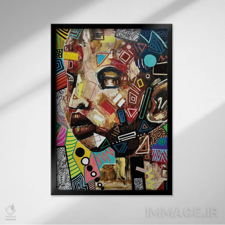 تابلو پنجرهای به درون زمان اثر آرون آلن - نمای قابدار مشکی