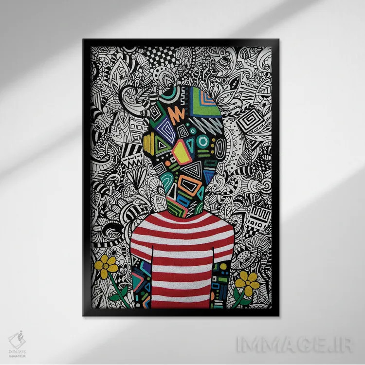 تابلو در لحظه اثر آرون آلن - نمای قابدار مشکی