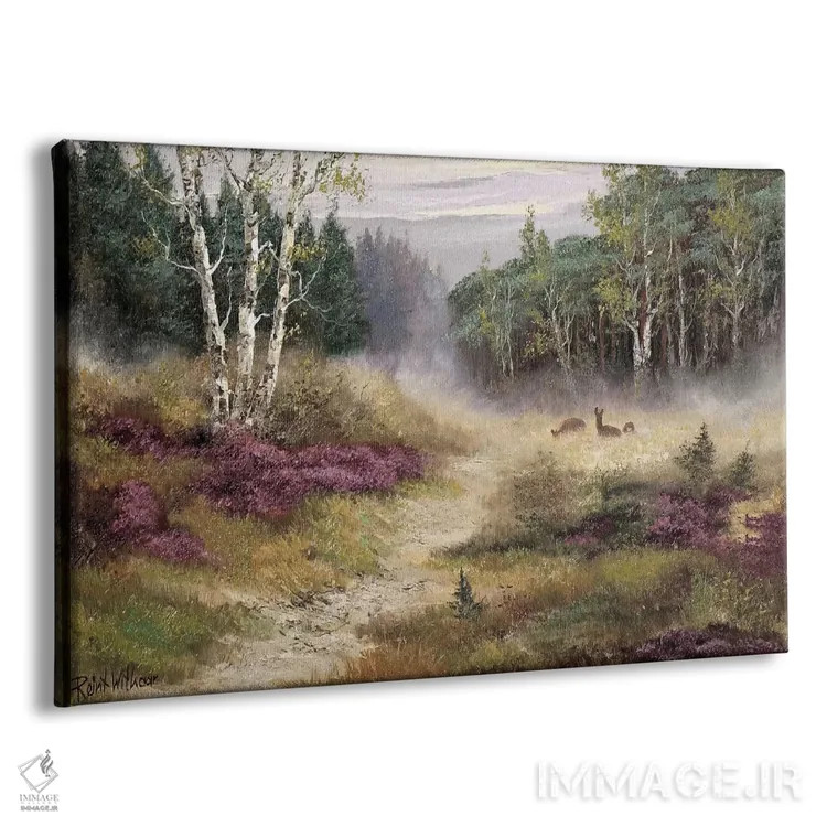 تابلو تماشای گوزنها اثر رِینت ویتار - نمای پرسپکتیو محصول