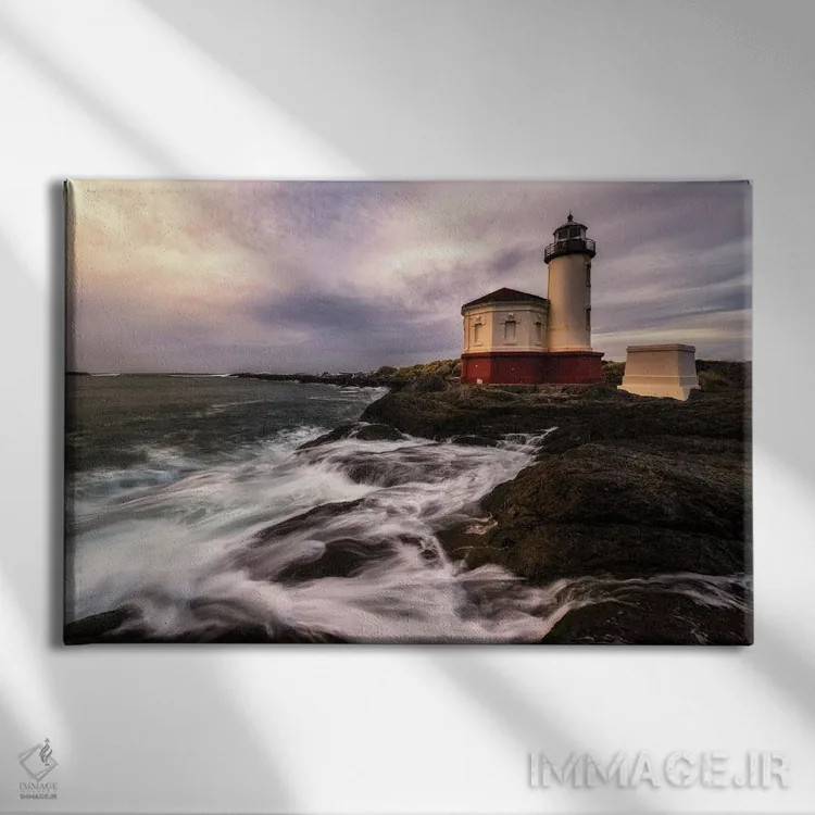 تابلو فانوس دریایی اثر اندی اموس - نمای روبهرو روی دیوار