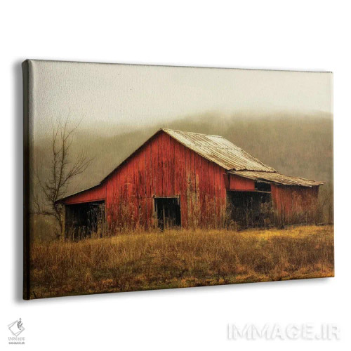 تابلو انباری با نورگیر در مه اثر اندی اموس - نمای پرسپکتیو محصول