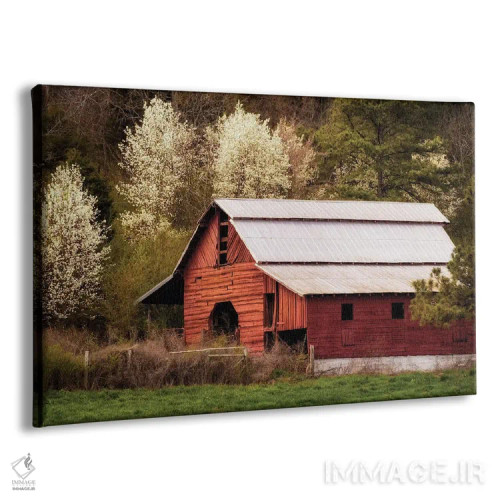 تابلو انباری قرمز با نورگیر اثر اندی اموس - نمای پرسپکتیو محصول