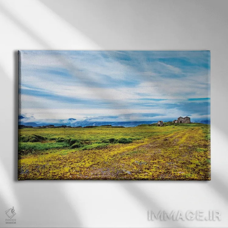 تابلو مزرعه رها شده اثر اندی اموس - نمای روبهرو روی دیوار