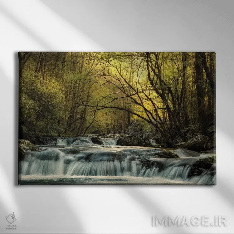 تابلو ترمونت هنگام طلوع آفتاب (نام مکان) اثر اندی اموس - نمای روبهرو روی دیوار