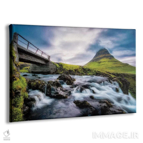 تابلو شبی در کیرکیوفلفوس (آبشار ایسلندی) اثر اندی اموس - نمای پرسپکتیو محصول