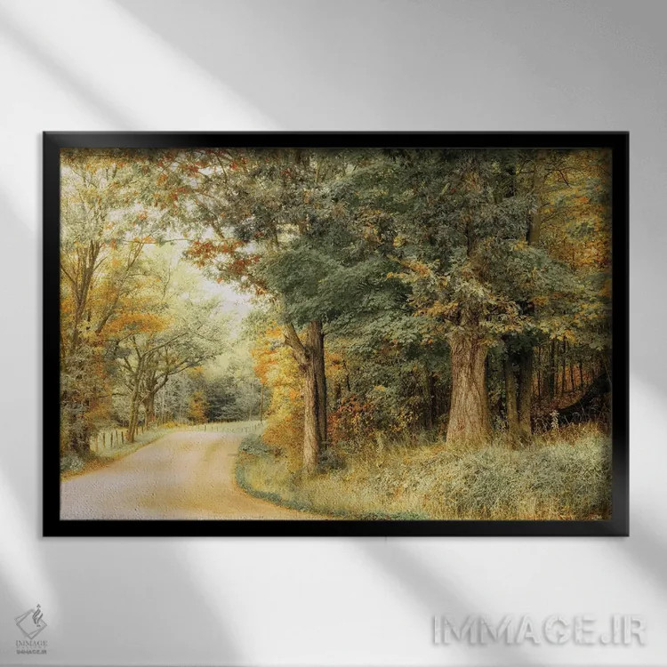 تابلو فصل سرزنده اثر اندی اموس - نمای قابدار مشکی