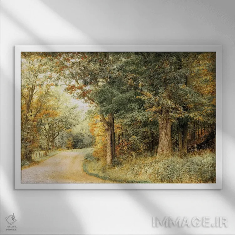 تابلو فصل سرزنده اثر اندی اموس - نمای قابدار سفید