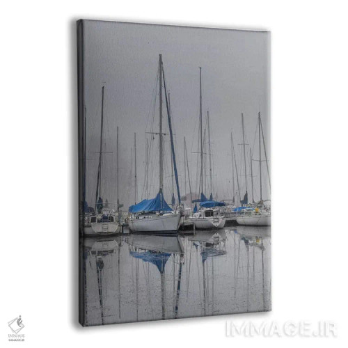 تابلو قایقهای بادبانی اثر اندی اموس - نمای پرسپکتیو محصول