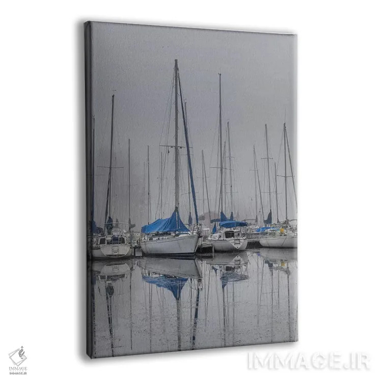 تابلو قایقهای بادبانی اثر اندی اموس - نمای پرسپکتیو محصول