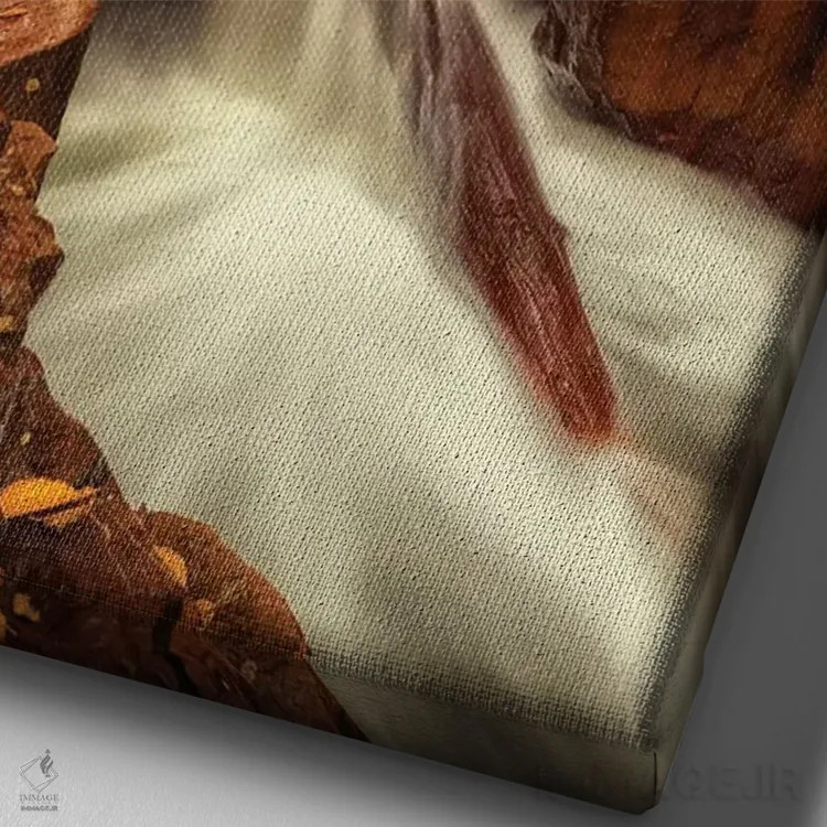 تابلو مسیر طبیعت اثر اندی اموس - نمای نزدیک بافت بوم