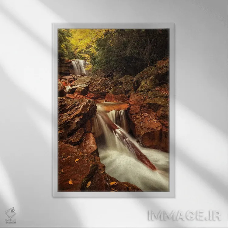 تابلو مسیر طبیعت اثر اندی اموس - نمای قابدار سفید