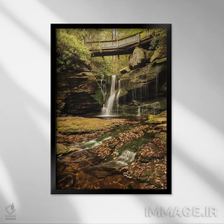 تابلو زیر پل II اثر اندی اموس - نمای قابدار مشکی