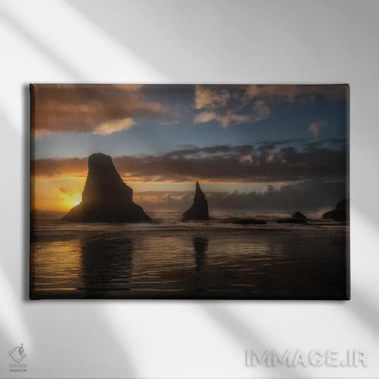تابلو غروبهای جزیره اثر اندی اموس - نمای روبهرو روی دیوار