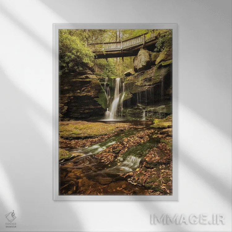 تابلو زیر پل II اثر اندی اموس - نمای قابدار سفید