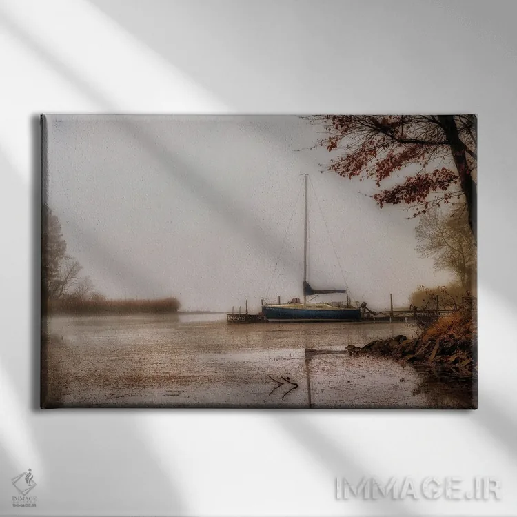 تابلو روزهای سپری شده در دریاچه اثر اندی اموس - نمای روبهرو روی دیوار