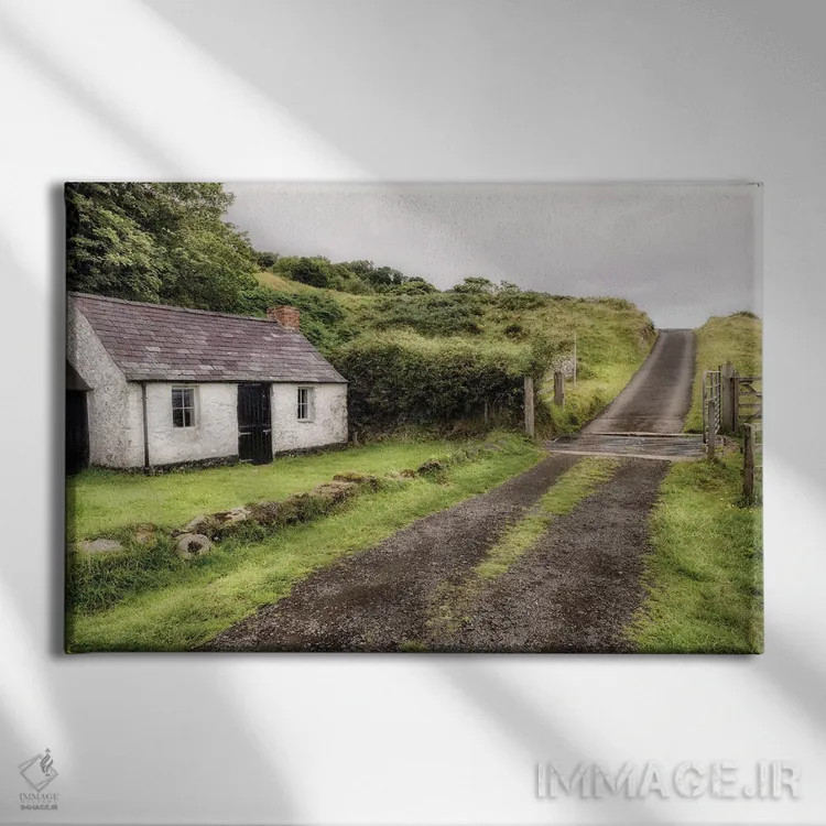 تابلو حومهٔ شهر اثر اندی اموس - نمای روبهرو روی دیوار