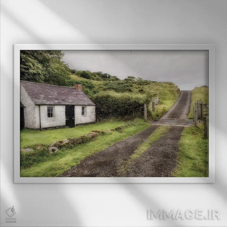 تابلو حومهٔ شهر اثر اندی اموس - نمای قابدار سفید