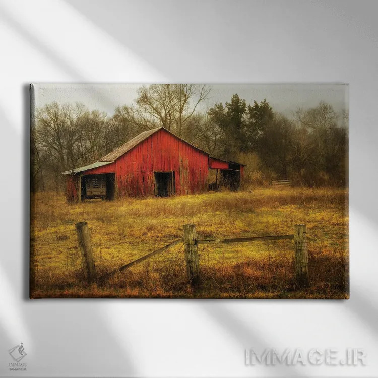 تابلو در روستا اثر اندی اموس - نمای روبهرو روی دیوار