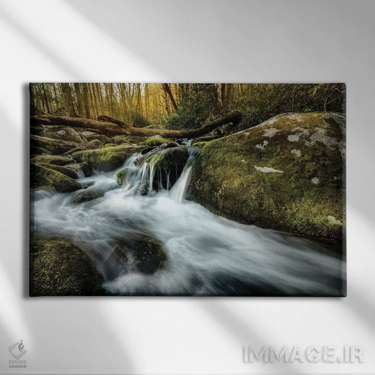 تابلو چوب افتاده اثر اندی اموس - نمای روبهرو روی دیوار