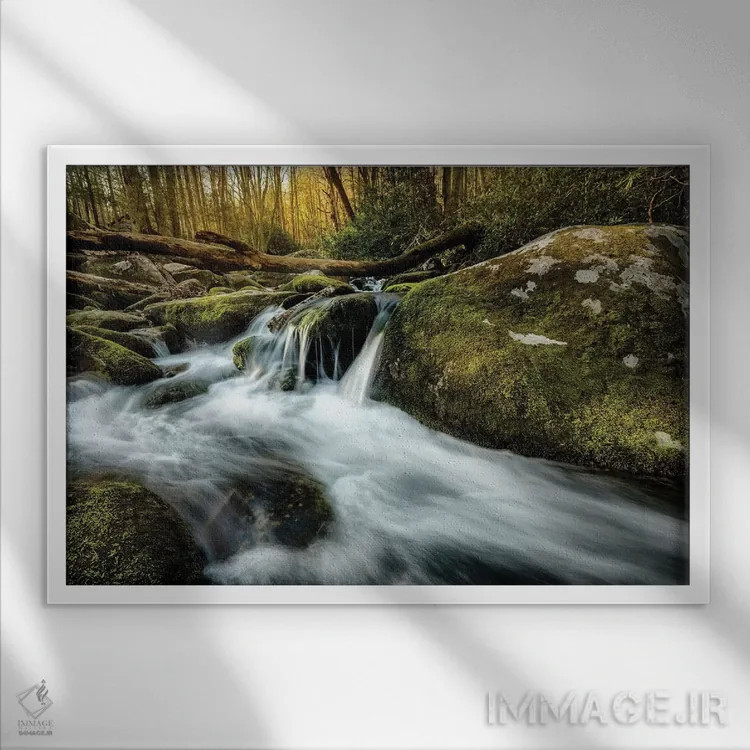 تابلو چوب افتاده اثر اندی اموس - نمای قابدار سفید