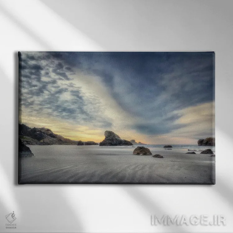 تابلو مد پایین اثر اندی اموس - نمای روبهرو روی دیوار